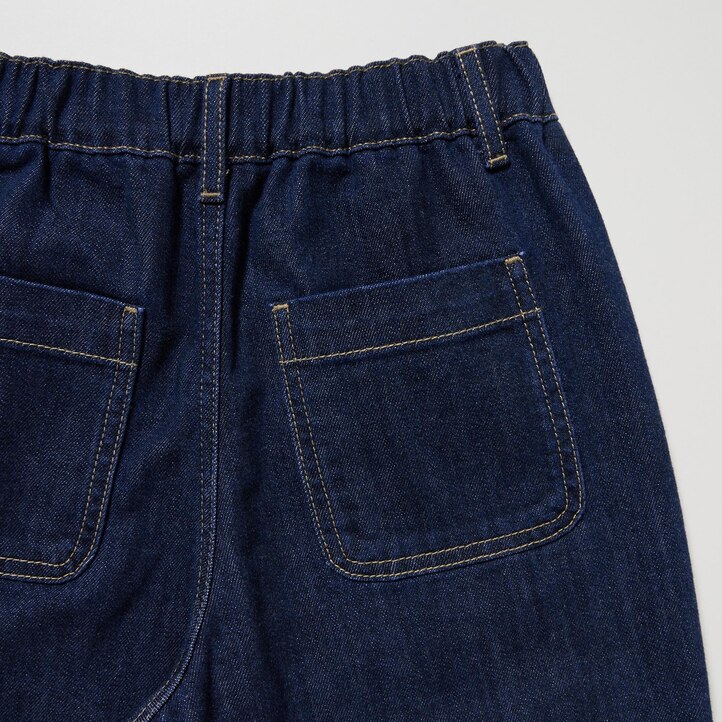 UNIQLO Wide Straight Leg Jeans Blå | 37SYREVFA