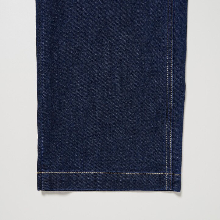 UNIQLO Wide Straight Leg Jeans Blå | 37SYREVFA