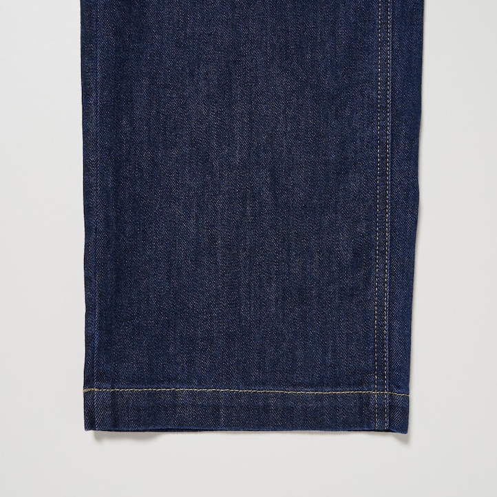 UNIQLO Wide Straight Leg Jeans Blå | 37TYQASEH